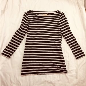 Tory Burch Navy Stripe Top